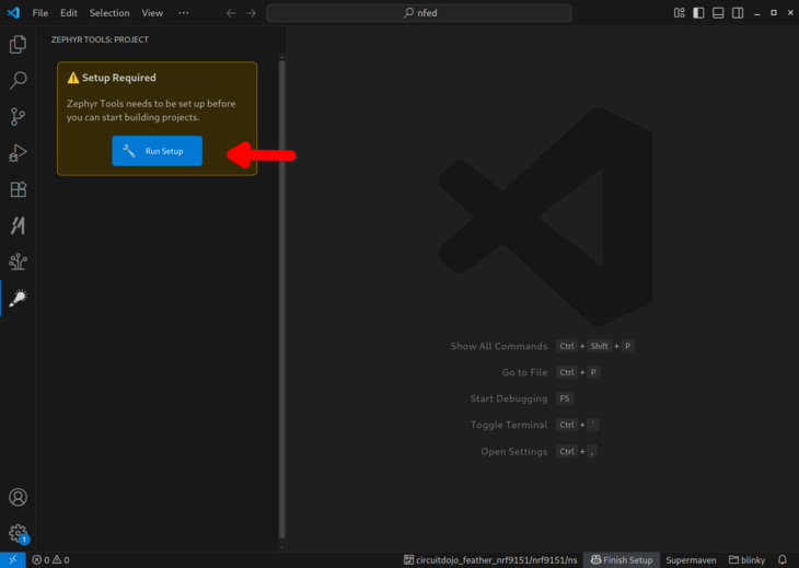 Setup Required State