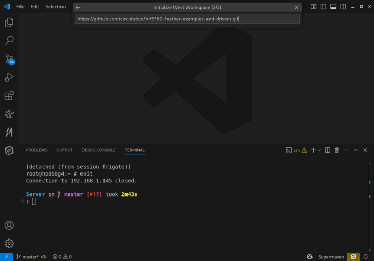 Git url prompt