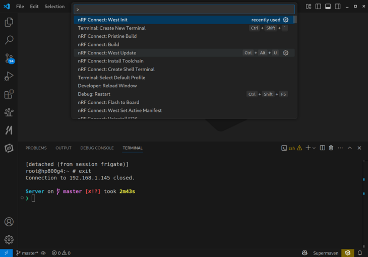 West init command